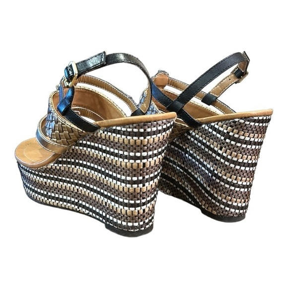 Qupid Platform Wedge Heel Sandals Size 7 - Picture 7 of 12